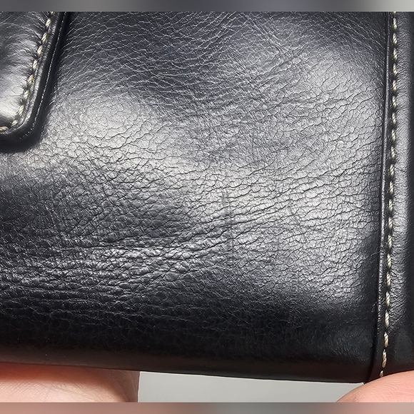 Michael Kors Rare Style Fulton Flap Black Continental Leather Bifold Wallet NWT - Picture 4 of 16